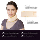 1 x RAW Customer Returns Universal Soft Foam Cervical Collar, Adjustable Neck Support for Sleeping, Relieve Neck Pain and Spine Pressure, Post Stroke Neck Collar - RRP €25.2