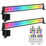 1 x RAW Customer Returns Linke 42W LED Wallwasher 2-pack with remote control RGB LED spotlight 10 colors 12 modes, IP66 waterproof light bar with timer memory function for outside inside garden DJ home party Christmas decoration - RRP €47.99