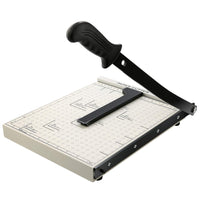 1 x RAW Customer Returns COOCHEER Paper Cutter, Professional A4 Photo Cutter Lever Cutter Paper Cutting Machine Cutting Device for School Office, White Handle Length 47 cm - RRP €34.99