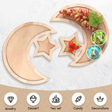 5 x RAW Customer Returns Nuenen 4pcs Ramadan Tray Moon Star Wooden Eid Mubarak Plate Ramadan Tableware Serving Tray Display Decoration Food Ramadan Dessert Tray for Home Party Dessert Fruit Snack Holder - RRP €151.4