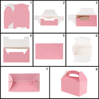 1 x RAW Customer Returns Belle Vous Pink Cardboard Gift Boxes 24pcs - 15.7 x 9 x 15 cm Gift Box - Gift Box with Lids for Favors, Parties, Weddings, Food and Birthdays - RRP €18.68