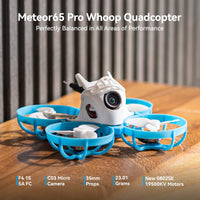 1 x RAW Customer Returns BETAFPV Meteor65 Pro 1S Micro FPV Whoop Drone Quadcopter for FPV Racing Flight Indoor Outdoor with F4 1S 5A Flight Controller 0802SE 19500KV Motor 35mm 3-Blade Propellers C03 Camera - Frsky - RRP €139.15