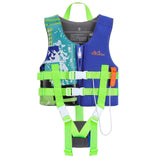 1 x RAW Customer Returns MoKo Kids Life Jacket, Buoyancy Aid Vest with Survival Whistle for Beach Holiday Pool Swimming Training, PEP Swimming Jacket for Boys Girls Weighing 17.6-33.1 Pounds, S - Dark Blue - RRP €17.14