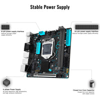 1 x RAW Customer Returns SHANGZHAOYUAN H97 Strong LGA 1150 motherboard for 4th generation Intel Core i7 i5 i3 E3 processor Mini ITX, DDR3, PCIe 3.0, NVME M.2, SATA 6Gb s, VGA DVI HDMI compatible, WiFi M .2, dual LAN  - RRP €96.79