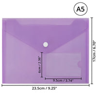 2 x RAW Customer Returns Belle Vous Set of 24 A5 Document Folders - Assorted Color A5 Document Folders with Button Closure and Label Holder - Transparent Document Folders for Home and Office - RRP €37.98