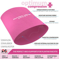 49 x Brand New Physix Gear foot bandage midfoot immediate pain relief for flat feet, splay feet, heel spurs, plantar fasciitis foot bandage midfoot with arch support flat foot insoles PINK L - RRP €703.15