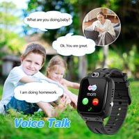 1 x RAW Customer Returns Smartwatch children, children s smartwatch with GPS with SIM, smart watch children waterproof call with voice chat voice chat phone children s watch SOS game camera music, gift for boys girls students - RRP €40.33