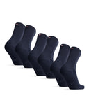 1 x RAW Customer Returns DANISH ENDURANCE Soft Socks for Men Women, Business Leisure, Black, Green, 3 Pairs Navy, EU 43-47  - RRP €19.8