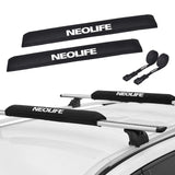 1 x RAW Customer Returns XUXIAKE Soft Roof Rack Pads for Car with 4.5m Tie Down Straps for Surfboard, SUP Paddleboard, Snowboard, 71cm Pair Black - RRP €46.38