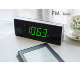 1 x RAW Customer Returns iTOMA Radio Alarm Clock with Bluetooth Speaker, Dimmable Jade Green LED Display, FM Radio with Sleep Timer, Dual Alarm with ON OFF Button, Snooze, 12 24H CKS503U - RRP €27.35