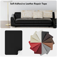 20 x Brand New MICTER Leather Repair Patch, 4 pcs Self-Adhesive Leather Renovation Patch 20x28cm, Smooth Leather Adhesive Sofa Repair for Repair and Renovation of Sofa, Seat, Crafts Black  - RRP €384.0