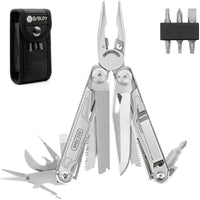 1 x RAW Customer Returns BIBURY multifunctional pliers with bottle opener, foldable multitools for men, portable multifunctional tools with lockable blades, multi tool ideal for outdoor camping, hiking, repairing... - RRP €29.99