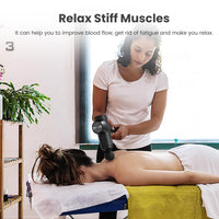 1 x RAW Customer Returns Mebak Chic Muscle Massage Gun Electric Deep Tissue Massager Portable Silent Massage Device for Muscle Pain Relief 5 Levels 8 Massage Heads - RRP €79.99