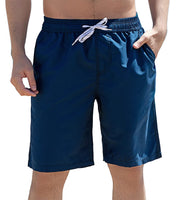 1 x RAW Customer Returns LYRIKER swimming trunks men s swimming shorts men s shorts sports trousers short sports shorts, navy S - RRP €25.14