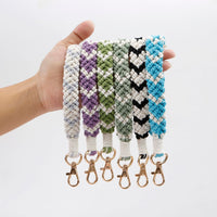 1 x Brand New AOKSUNOVA Keychain Green Macrame Keychain Ribbon Lanyard Wrist Keychain Keychain - RRP €27.6