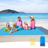 1 x RAW Customer Returns Sendowtek Beach Blanket Picnic Blanket 210x200 cm Waterproof Beach Blanket Sand-Free Portable Camping Blanket 4 Fastening Corners Ideal for Beach, Picnic, Travel Beach Mat Picnic Blanket - RRP €14.99