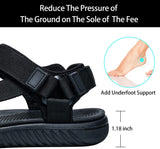 4 x RAW Customer Returns iNTLPPY Hiking Sandals Women s Sports Sandals - Adjustable Velcro Straps Non-Slip Sandals for Women with Arch Support-Black 37 - RRP €240.0