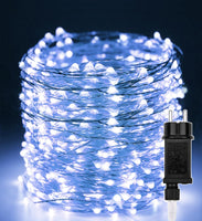 1 x RAW Customer Returns Outdoor LED fairy lights 50 m 500 LED lights copper wire lighting indoor decorations waterproof with 8 modes for rooms, Christmas, trees, garden, party, wedding, holiday DIY decoration, white - RRP €32.45