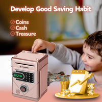 1 x RAW Customer Returns Ltteaoy money box for children 3-12 years, electronic money box with touch screen, password piggy bank children, gift for children - RRP €26.21