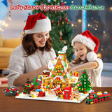 1 x RAW Customer Returns INSOON Advent Calendar 2024 Gingerbread House Construction Toy with LED Light, 24-Day Christmas Countdown Mini Building Block Toy 1763 Pieces, Gift for Adults Children Girls Boys from 10  - RRP €55.99