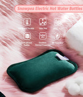 1 x RAW Customer Returns Snowpea Electric Hot Water Bottle with 140 cm Belt and Specially Designed Protective Charger - RRP €29.23