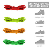 1 x Brand New XiangJunly 8 Pairs Elastic Shoelaces with Quick Release and Metal Clasp, Loopless and No Tie, Ideal for Sneakers, Running and Trainers 8 Colors Brilliant Colors 4  - RRP €60.0