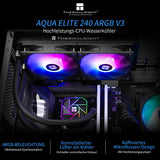 1 x RAW Customer Returns Thermalright AQUA ELITE 240 WHITE V3 Liquid CPU Cooler, 240 Cooling Rows, 2 x 120mm PWM Fans, S-FDB Bearing, for AMD AM4 AM5, INTEL LGA1150 1151 1155 1156 1200 2011 1700, Desktop CPU Cooler AIO - RRP €55.76