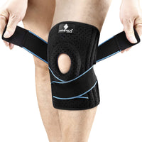 1 x RAW Customer Returns NEENCA Knee Support with Patella Gel Pads Spring Side Stabilizers, Knee Brace for Knee Pain, Swollen, Meniscus Tear, Arthritis, Joint Pain Relief, ACL, PCL, MCL, Recovery-4 Sizes.054 - RRP €30.96