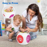 1 x Brand New kramow drum baby toy 6-12 months, musical toys for babies, sensory toy, 6 sides with sound and light, motor skills toy gift baby 1 year - RRP €28.7