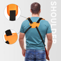 1 x RAW Customer Returns YOUSHARES Shoulder Strap Straps Double Shoulder Strap Grass Trimmer Cutter Lawn Mower Trimmer Shoulder Strap For Stihl FS Brush Cutter Brushcutter Orange  - RRP €14.4