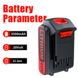 1 x RAW Customer Returns BATTOOL LBXR20 Replacement Battery for Black and Decker 18V 20V Max 3.5Ah Li-Ion Battery LB20 LBX20 LST220 LBXR2020-OPE LBXR20B-2 LB2X4020 BL2018 Garden Tools and Household Appliances 2 Pack  - RRP €40.33