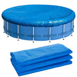 1 x RAW Customer Returns Round pool cover, round pool cover 183 cm, swimming pool solar cover, cover for pool, foldable swimming pool cover, pool cover, pool cover, round pool cover for above-ground pools - RRP €14.99