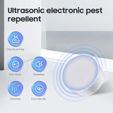 1 x RAW Customer Returns Ultrasonic Pest Repeller, 2 Pack Electric Mosquito Plug Insect Repellent With Night Light, Spider Repellent Indoor Plug-in Pest Repeller for Mice Cockroaches Flies Wasps Fleas, White - RRP €29.75