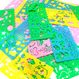 1 x RAW Customer Returns JZK 24 x Plastic Animal Stencil Set for Kids Coloring Pages Ruler for Children Birthday Party Bag Filler Party Favor - RRP €9.76