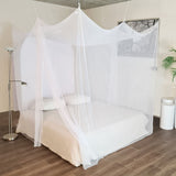 1 x RAW Customer Returns Flystopper - MOSQUITO NET double bed XXL - 240x220x230, XXL mosquito net for bed, finest holes, rectangular net curtain travel, insect protection, 2 entries, easy to attach, carrying bag - RRP €40.28