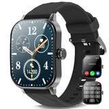 1 x RAW Customer Returns 2024 New Smartwatch Men s Smart Watch with Phone Function, 2.1 HD Curved Touch Screen, 100 Sports Modes Fitness Watch Men with Pulse Sleep Body Temperature Measurement Pedometer for Android iOS - RRP €32.4