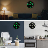 1 x RAW Customer Returns ACCSHINE Luminous Wall Clock Without Ticking Noise Silent 30cm Quartz Modern Large Battery Operated Wall Clock Easy to Read for Room Home Kitchen Bedroom Office School Luminous Wall Clock B  - RRP €23.59