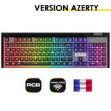 1 x RAW Customer Returns EMPIRE GAMING - Pack Armor RF358 sans Fil - Clavier Gaming Wireless AZERTY Layout Fran ais 2.4 GHz RGB - Souris Gamer sans Fil 2400 DPI - Tapis de Souris - PC PS4 PS5 Xbox One Series - RRP €54.99