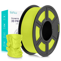 1 x RAW Customer Returns SUNLU 3D Printer Filament Matte PLA Filament,Neatly Wound Matte PLA Filament 1.75mm 0.02mm, Fit Most FDM 3D Printers,Good Vacuum Packaging 3D Printing Filament,1kg Spool 2.2lbs ,Matte Bright Yellow - RRP €23.99