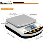 1 x RAW Customer Returns Bonvoisin 0.01g Laboratory Scale High Precision Electronic Digital Analytical Scale Jewelry Scale Kitchen Scientific Scale 10mg Readability 5000gx0.01g  - RRP €109.92