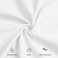 3 x Brand New Qidordour fitted sheet 140 x 200 cm white, high-quality fitted sheet 30 cm deep pocket, breathable bed sheet with storage pockets, for all seasons - RRP €54.42