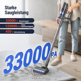 1 x RAW Customer Returns OSOTEK Cordless Vacuum Cleaner 33000PA, Floor Brush with Hair Cutting Function Strong Suction Vacuum Cleaner Cordless, 60 Min. Running Time, 4 Brushes Cordless Vacuum Cleaner for Pet Hair, Hard Floors - RRP €268.82