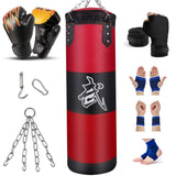 1 x RAW Customer Returns Prorobust Heavy Punching Bag for Adults Teenagers Children Unfilled Punching Bag Set with Boxing Gloves, Wraps, Chain, Ceiling Hook for MMA, Kickboxing, Muay Thai, Karate, Taekwondo - RRP €40.33