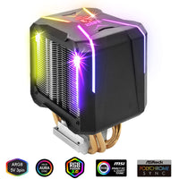 1 x RAW Customer Returns EMPIRE GAMING - GUARDIAN V201 Processor Fan for Gamers PC-Aluminum Cooler 4 Copper Heatpipes-Addressable Fan RGB-CPU DIY Gamers-Low Noise Heat Dissipation-Intel and AMD - RRP €45.99