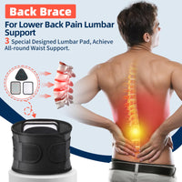 1 x RAW Customer Returns Back Brace for Men Women Back Support Belt for Lower Back Pain Relief with 3 Types of Replacement Lumbar Pads, Waist Support for Herniated Disc, Sciatica, Scoliosis Black, XL  - RRP €32.51