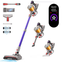 1 x RAW Customer Returns VAKERR Cordless Vacuum Cleaner, 45000Pa 550W Cordless Vacuum Cleaner, 60 Min Running Time with Wall-Mounted Charging Scent Card 1.8L Cup LED Display Anti-Tangle Brush for Carpet Hard Floors Pet Hair - RRP €228.85