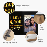 20 x Brand New Newbyst Picture Frames for Couples - I Love You To The Moon And Back Anniversary Picture Frame, Sweet Romantic Gift for Boyfriend, Girlfriend, Father, Mother Style 2-Black... - RRP €419.6