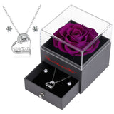 21 x Brand New Faneeyo Gifts for Mom, Eternal Rose Flower Preserved Rose Gifts with Heart Necklace and Earrings for Mother s Day Valentine s Day Birthday Gifts for Mom Grandma.Crystal Red - RRP €428.4