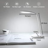 1 x RAW Customer Returns URAQT Desk Lamp 20 LEDs, LED Reading Light USB Rechargeable, Foldable Touch-Control Lamps, 3 Adjustable Light Intensities, with 360 Rotatable, for Room Office Reading Work - RRP €15.99