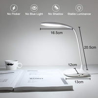 1 x RAW Customer Returns URAQT Desk Lamp LED, 360 Flexible Table Lamp 3 Brightness Levels Battery Table Lamp Wireless 1200 mAh LED Table Lamp Dimmable USB Connection Desk Lamp Children with Touch Control - RRP €15.99